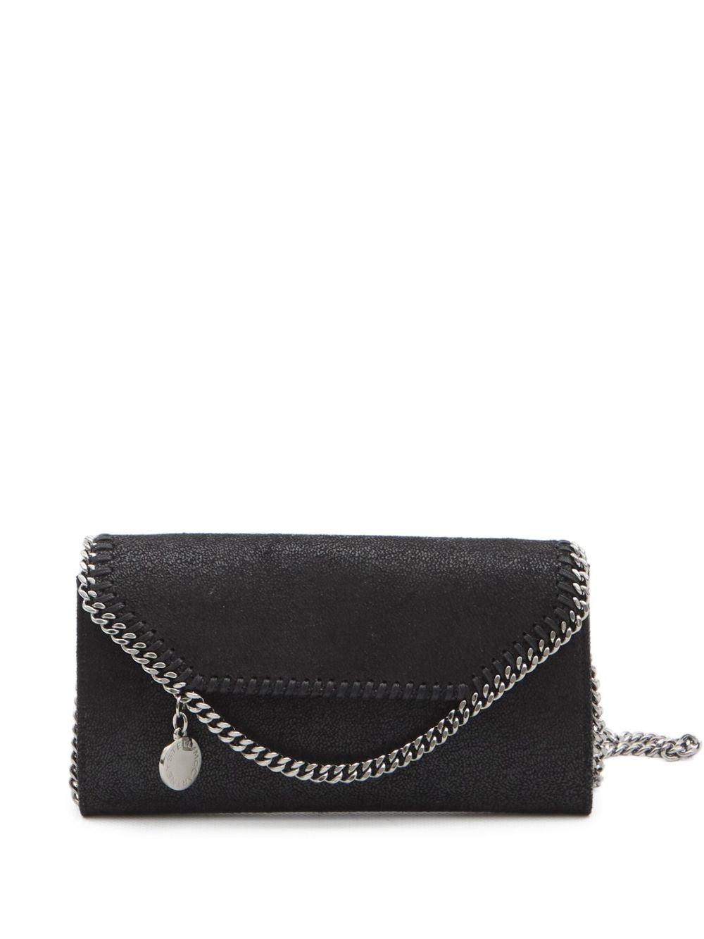 Stella McCartney Falabella Continental Wallet On Chain Black