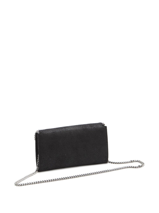 Stella McCartney Falabella Continental Wallet On Chain Black