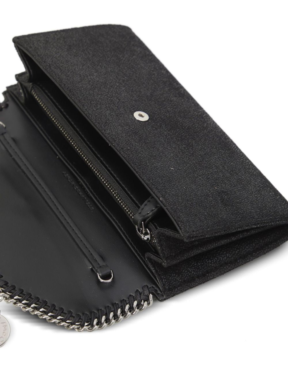 Stella McCartney Falabella Continental Wallet On Chain Black