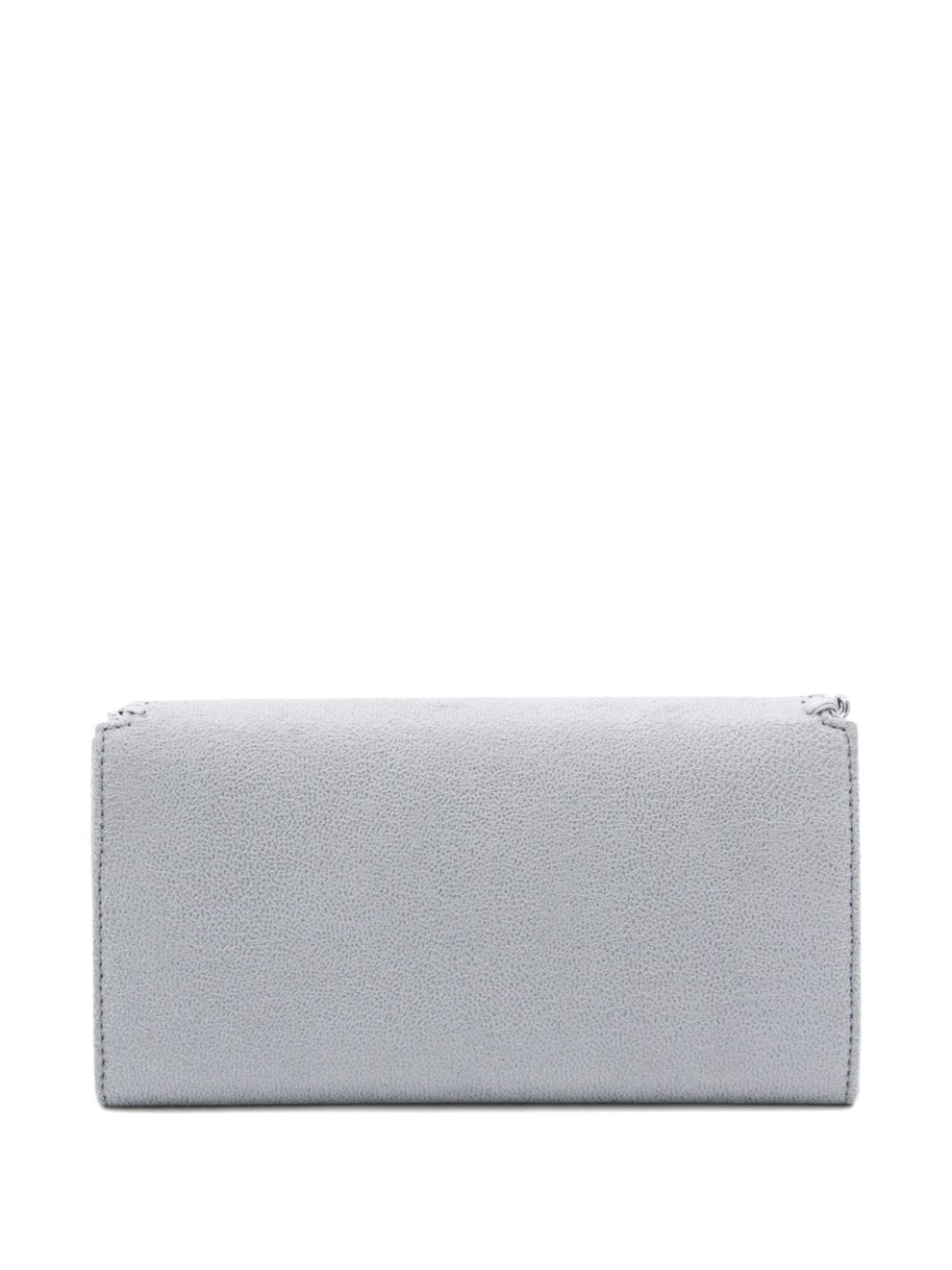 Stella McCartney Falabella Continental Wallet On Chain Light Grey