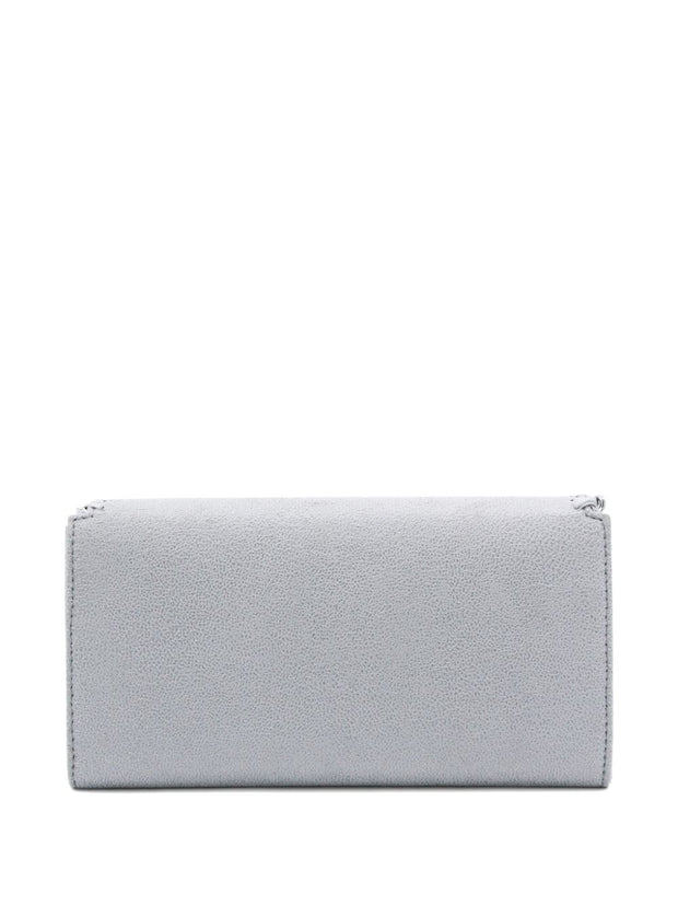 Stella McCartney Falabella Continental Wallet On Chain Light Grey