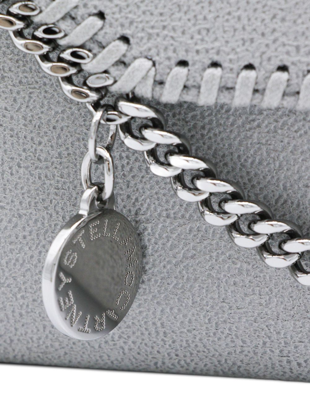 Stella McCartney Falabella Continental Wallet On Chain Light Grey
