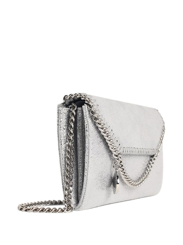 Stella McCartney Falabella Continental Wallet On Chain Silver