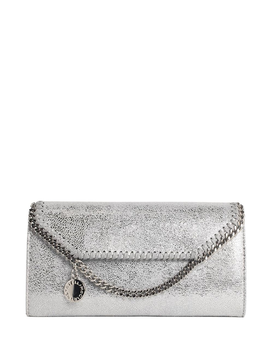Stella McCartney Falabella Continental Wallet On Chain Silver