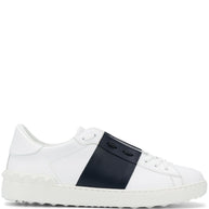 Valentino Garavani Open Leather Sneakers Blue