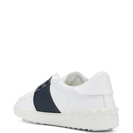 Valentino Garavani Open Leather Sneakers Blue