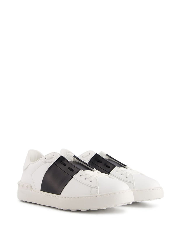 Valentino Garavani Open Leather Sneakers White