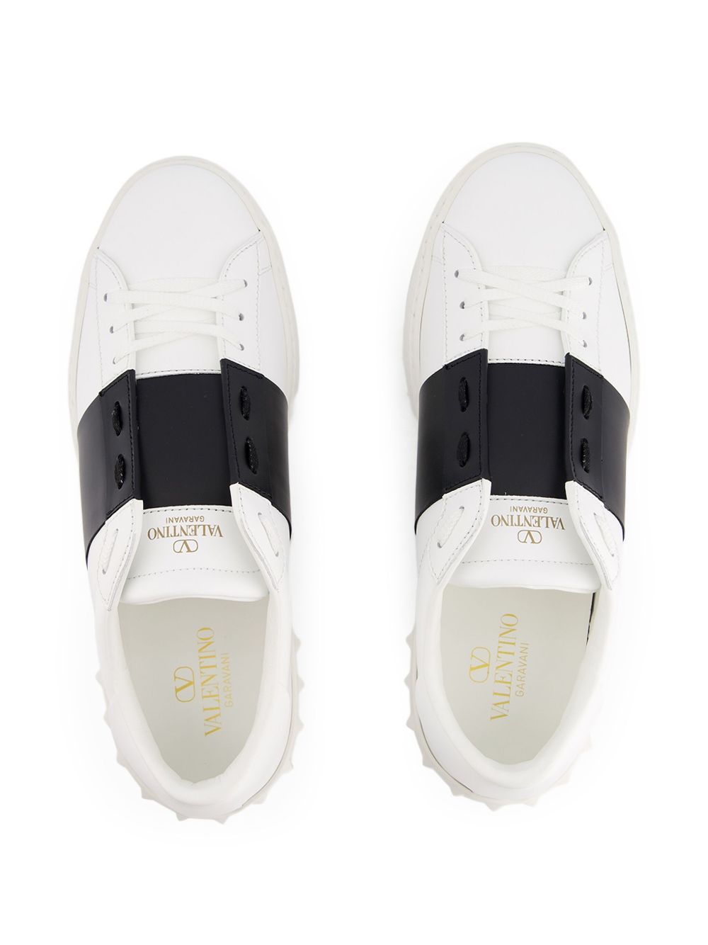 Valentino Garavani Open Leather Sneakers White
