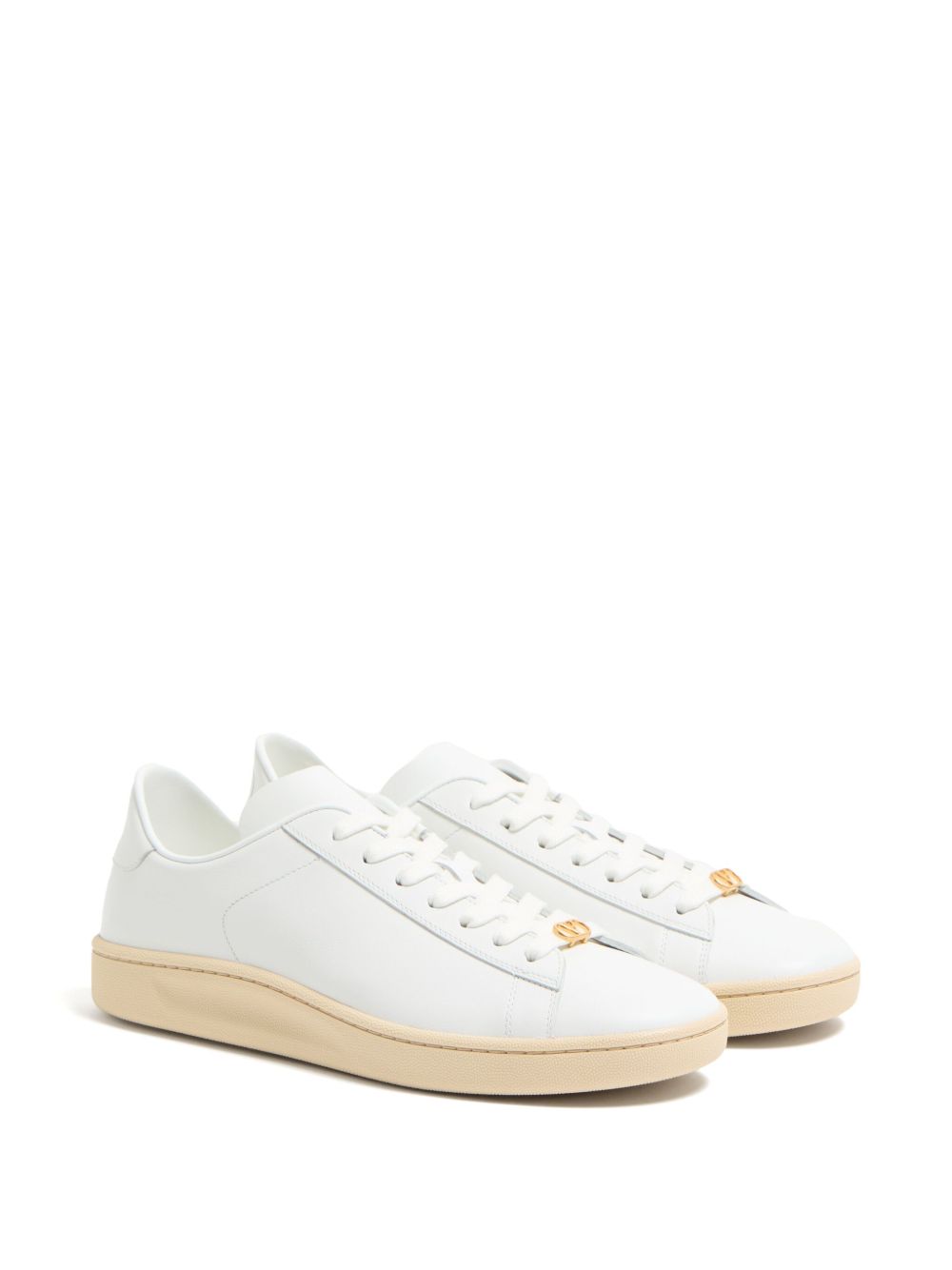 Valentino Garavani Royco Leather Sneakers White
