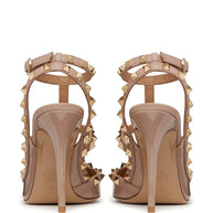 Valentino Garavani Rockstud Patent Leather Pumps Powder