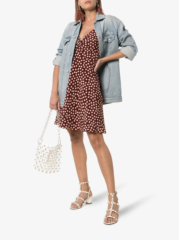 Valentino Garavani Rockstud Leather Sandals Ivory