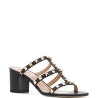 Valentino Garavani Rockstud Leather Sandals Black