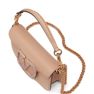 Valentino Garavani Locò Small Leather Shoulder Bag Pink