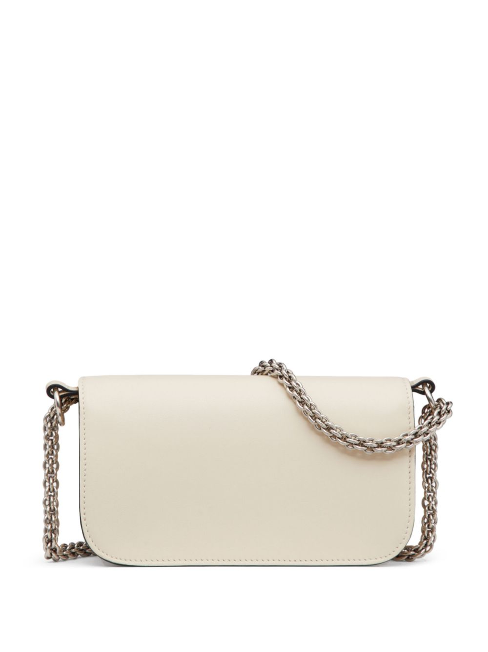 Valentino Garavani Locò Small Leather Shoulder Bag Ivory