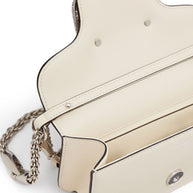 Valentino Garavani Locò Small Leather Shoulder Bag Ivory