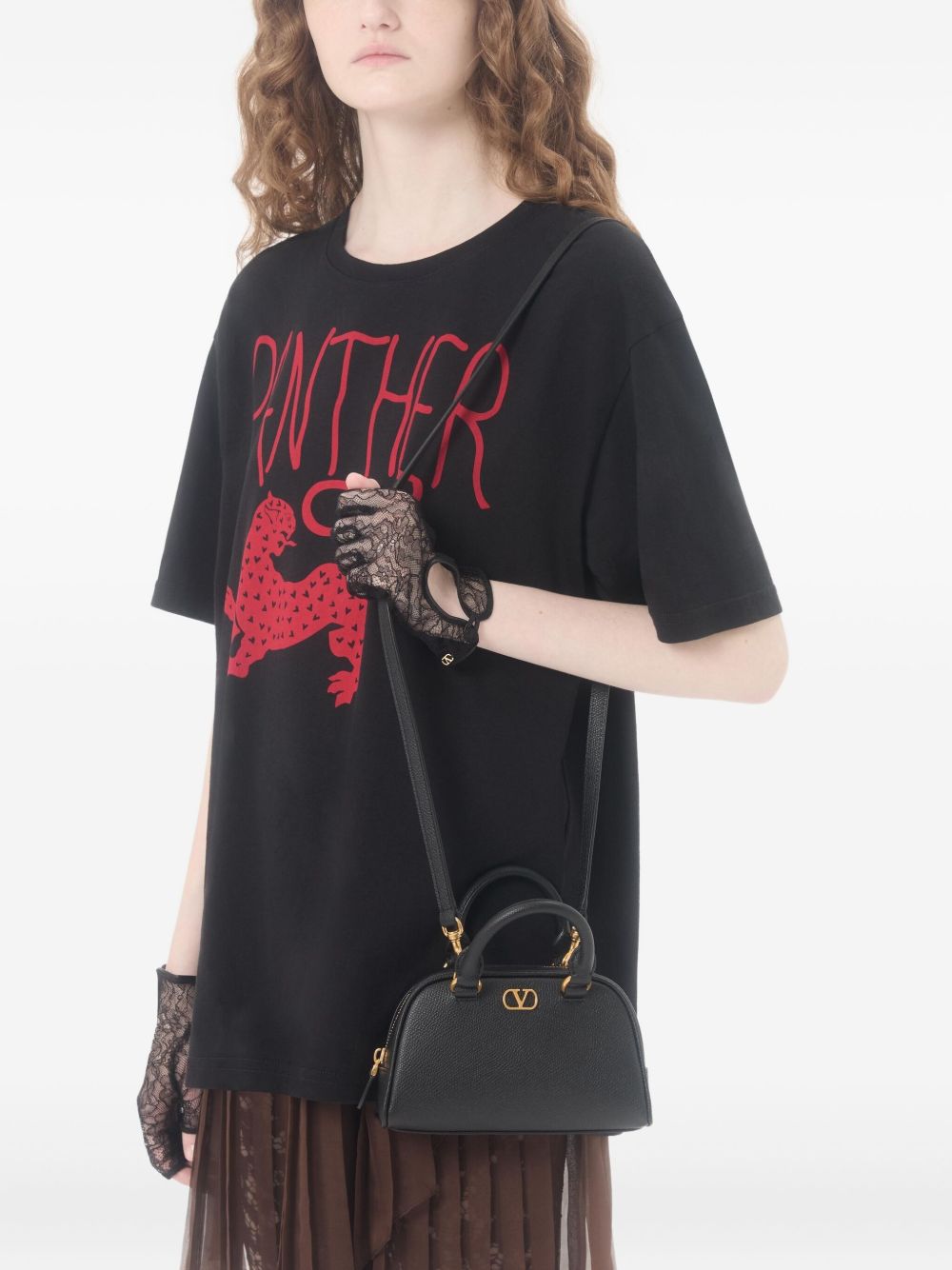 Valentino Garavani VLogo Signature Leather Mini Bag Black