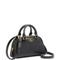 Valentino Garavani VLogo Signature Leather Mini Bag Black