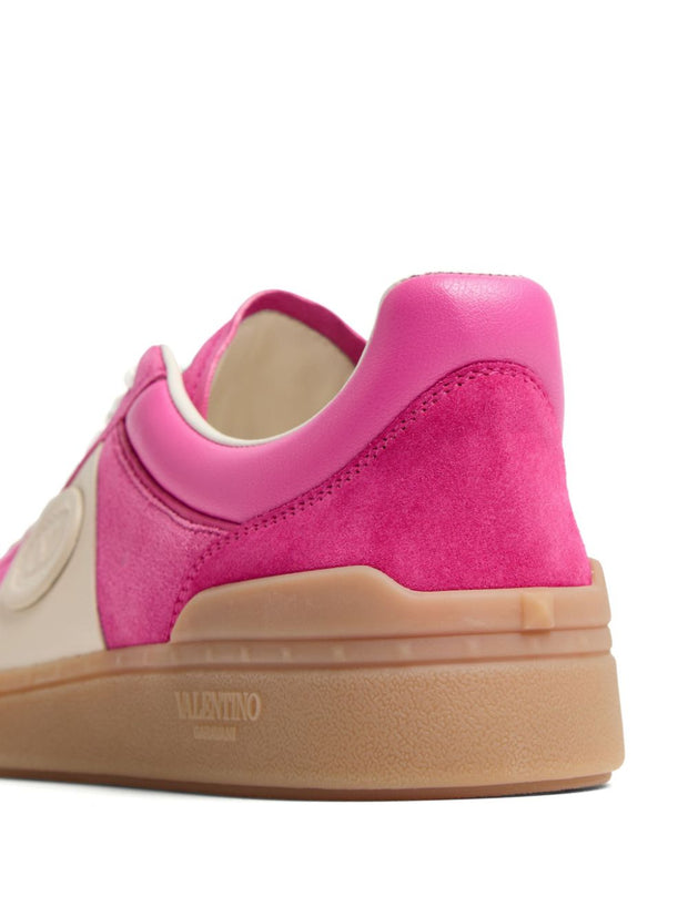 Valentino Garavani Upvillage Leather Sneakers Fuchsia