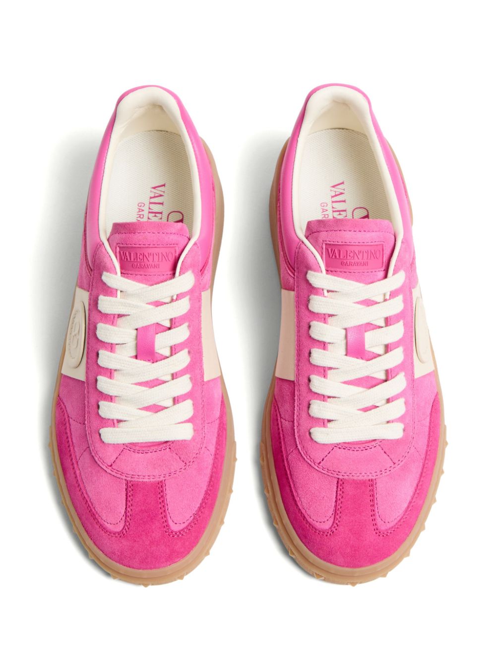 Valentino Garavani Upvillage Leather Sneakers Fuchsia