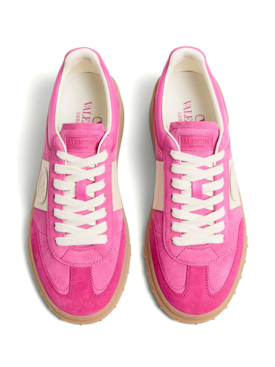 Valentino Garavani Upvillage Leather Sneakers Fuchsia
