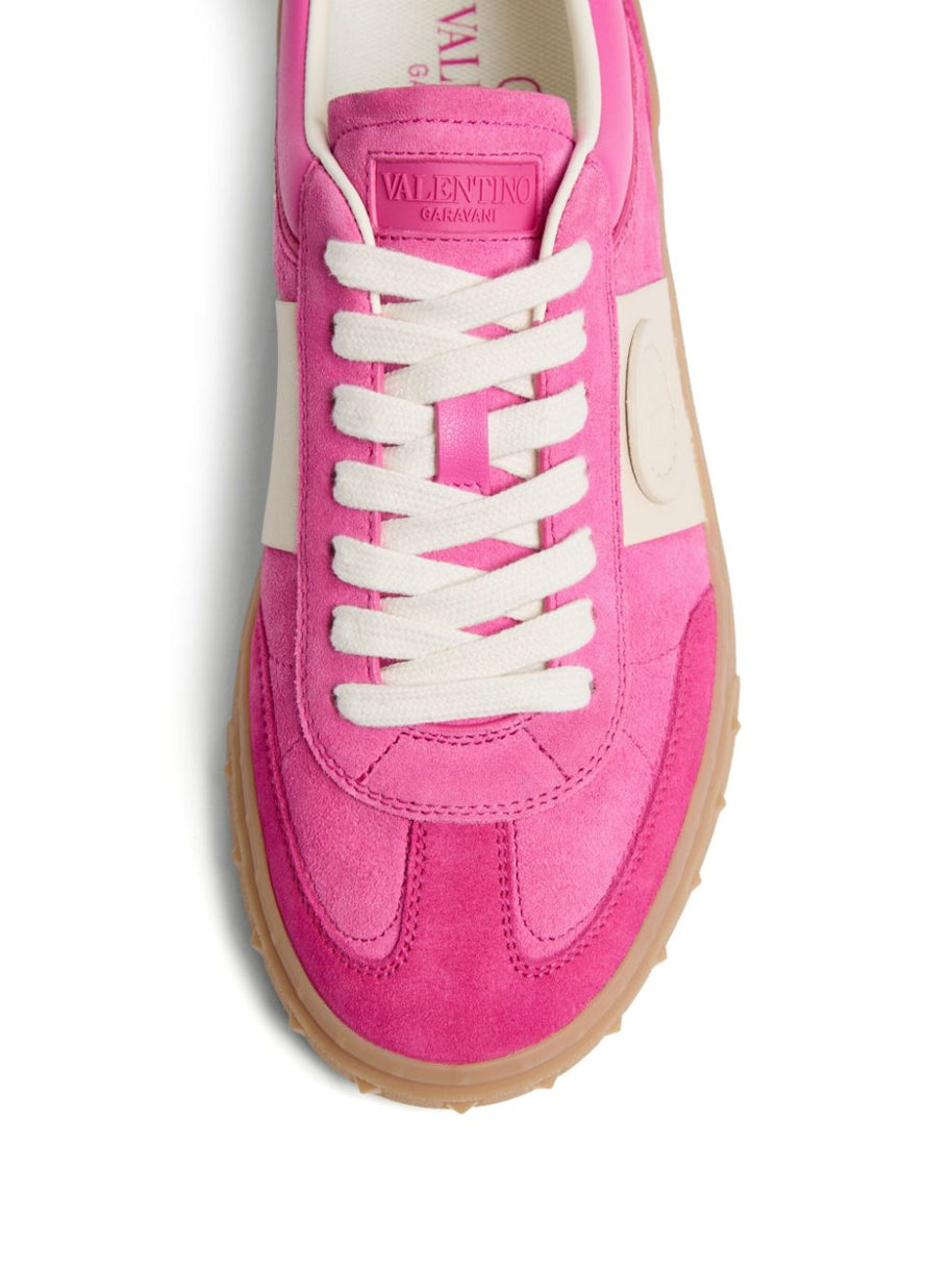 Valentino Garavani Upvillage Leather Sneakers Fuchsia