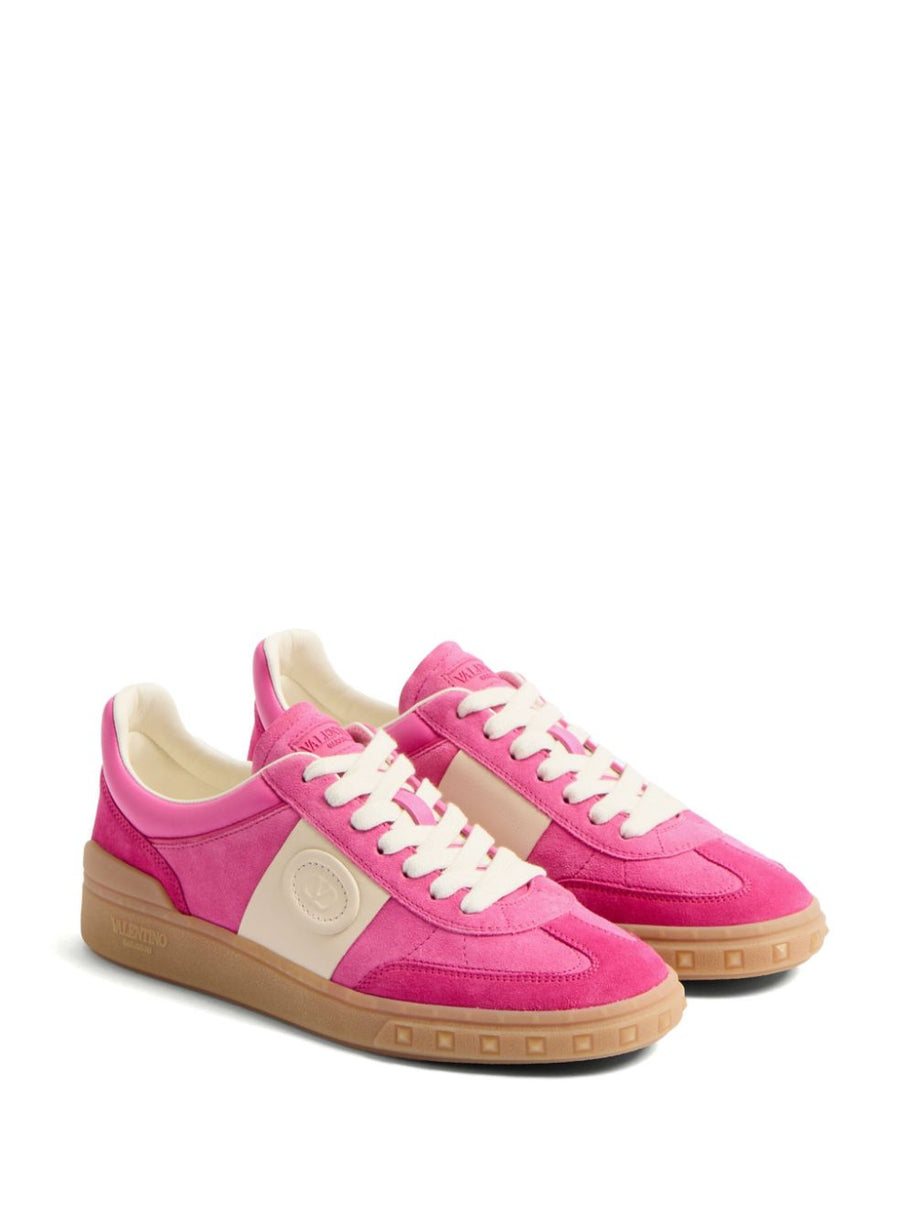 Valentino Garavani Upvillage Leather Sneakers Fuchsia
