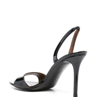 Giuseppe Zanotti Leather Slingback Sandals Black
