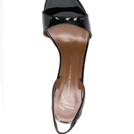 Giuseppe Zanotti Leather Slingback Sandals Black