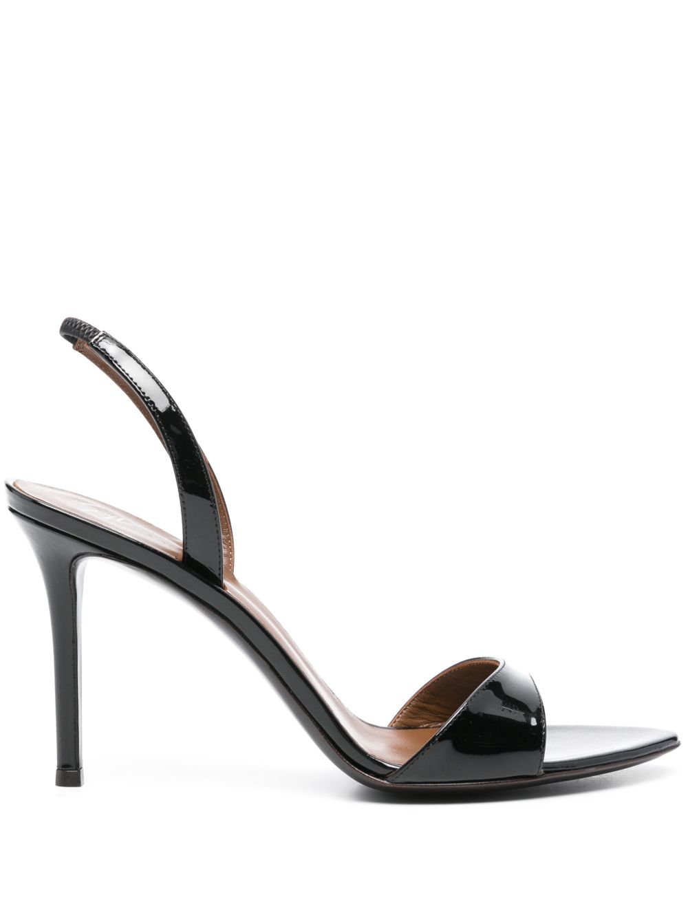 Giuseppe Zanotti Leather Slingback Sandals Black