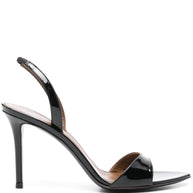 Giuseppe Zanotti Leather Slingback Sandals Black