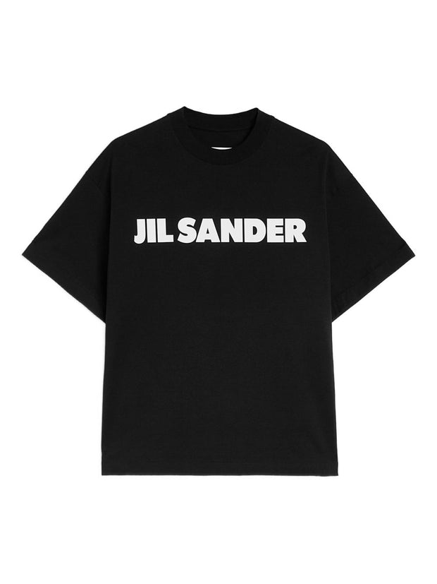 Jil Sander Logo Cotton T-shirt Black