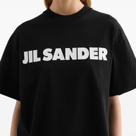 Jil Sander Logo Cotton T-shirt Black
