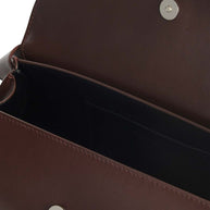 Jil Sander Cannolo Small Leather Shoulder Bag Brown