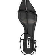 Jil Sander Leather Sandals Black