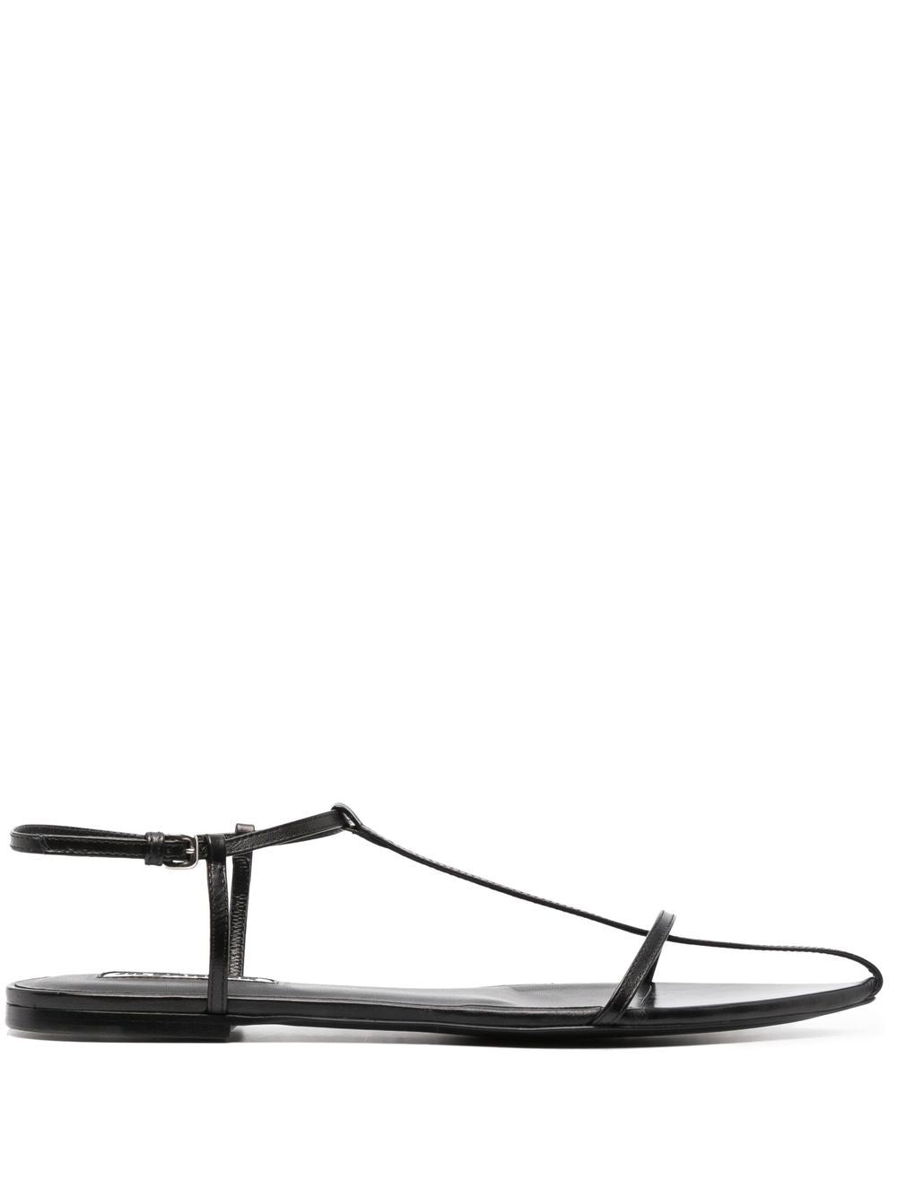 Jil Sander Leather Sandals Black