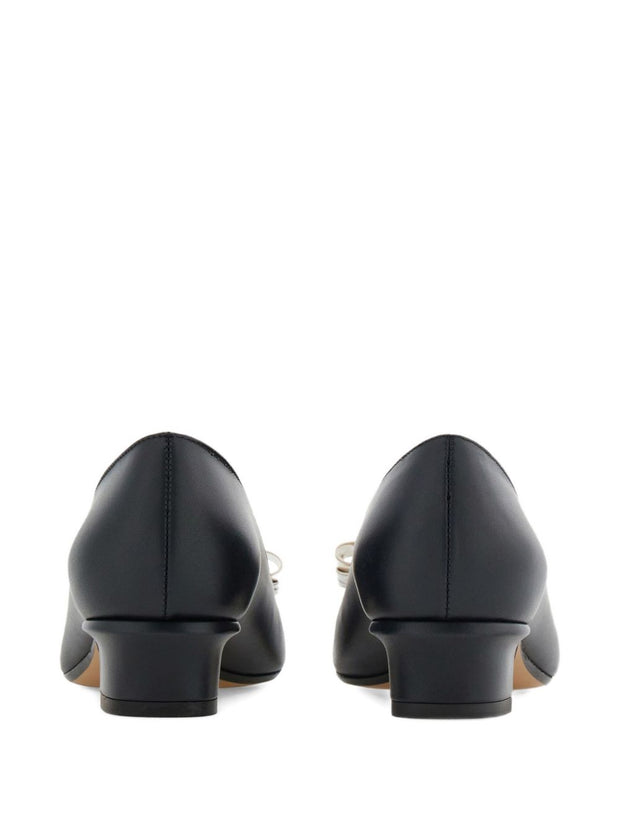 Ferragamo Vara Leather Pumps Black
