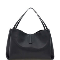 Ferragamo Medium Leather Shoulder Bag Black