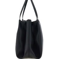 Ferragamo Medium Leather Shoulder Bag Black