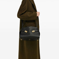 Ferragamo Hug Small Leather Tote Black