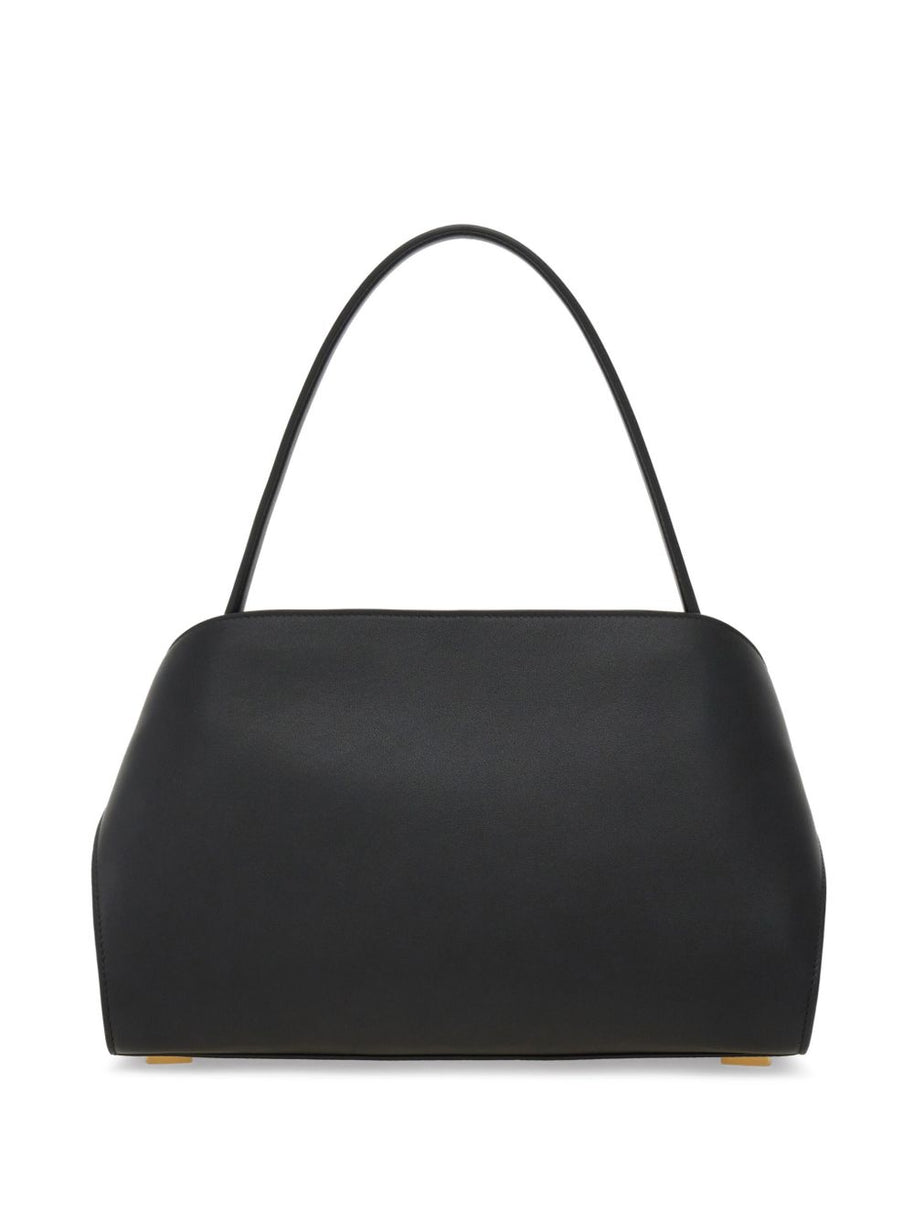 Ferragamo Hug Small Leather Tote Black