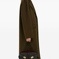 Ferragamo Hug Small Leather Tote Black