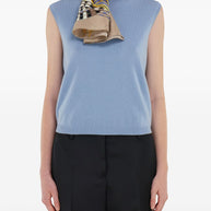 Ferragamo Printed Silk Foulard Scarf Ivory