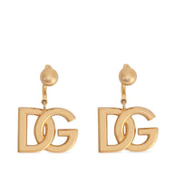 Dolce & Gabbana DG Logo Earrings Golden