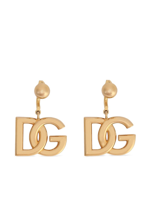 Dolce & Gabbana DG Logo Earrings Golden