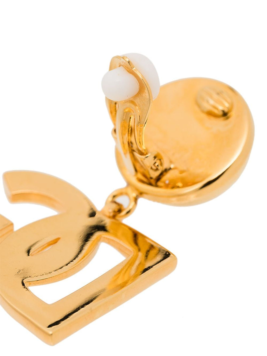 Dolce & Gabbana DG Logo Earrings Golden