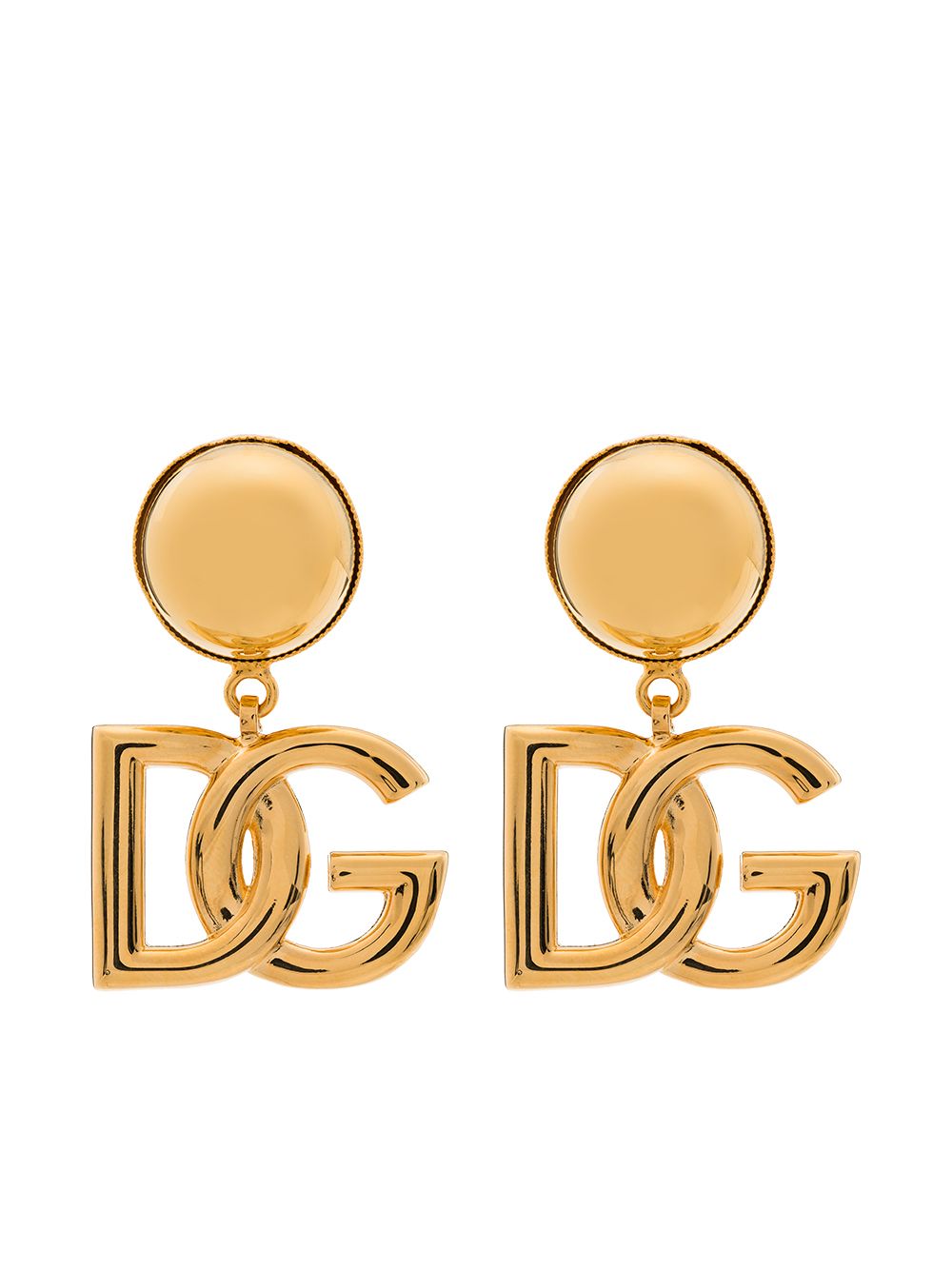 Dolce & Gabbana DG Logo Earrings Golden