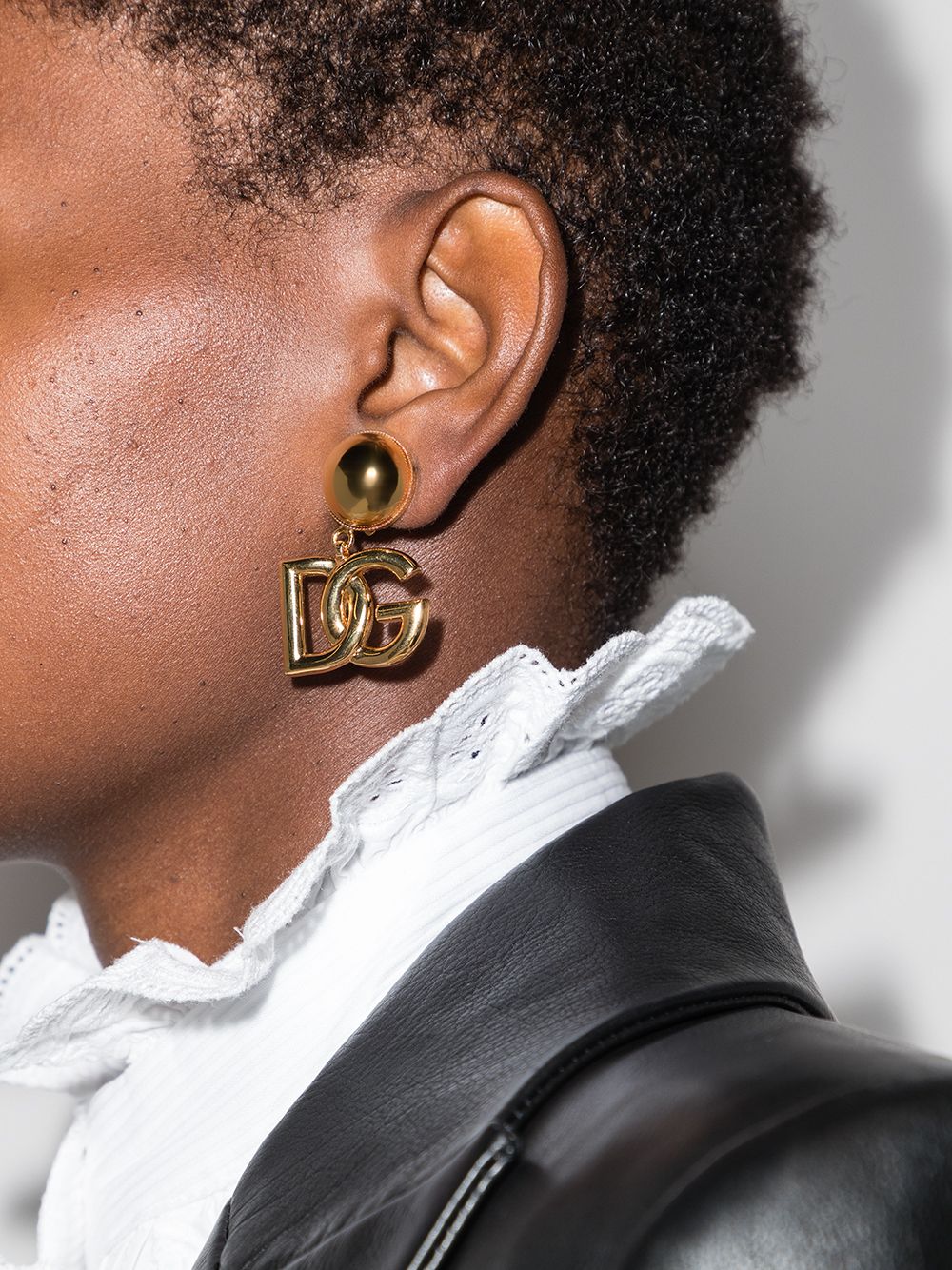 Dolce & Gabbana DG Logo Earrings Golden