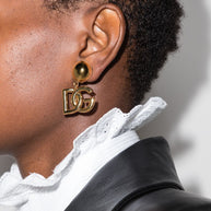 Dolce & Gabbana DG Logo Earrings Golden
