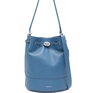 Zanellato Monda' Daily Small Leather Bucket Bag Blue