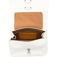 Zanellato Postina Daily Baby Leather Handbag White